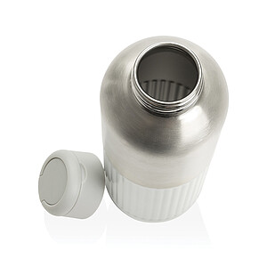 Nepropustná láhev na vodu RCS R-steel s držadlem 750 ml, šedá