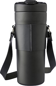Nerezová dvouplášťová láhev na pití 730 ml, černá