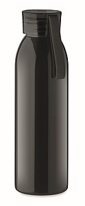 Nerezová fľaša na pitie, 650ml, čierna