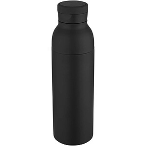 Nerezová fľaša na vodu s vákuovou izoláciou 650 ml, čierna