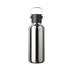 Nerezová fľaša VINGA Cael 600 ml z RCS, sivá