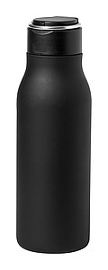 Nerezová láhev na pití, 600ml, černá