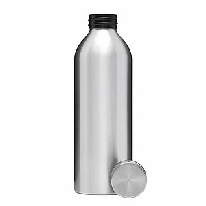 Nerezová láhev na pití se šroubovacím víčkem, 750ml, stříbrná