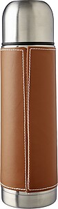 Nerezová láhev v obalu 400 ml, hnědá