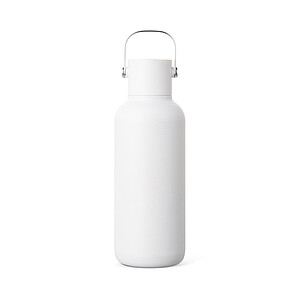 Nerezová láhev VINGA Cael 600 ml z RCS, bílá