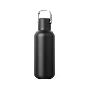 Nerezová láhev VINGA Cael 600 ml z RCS, černá