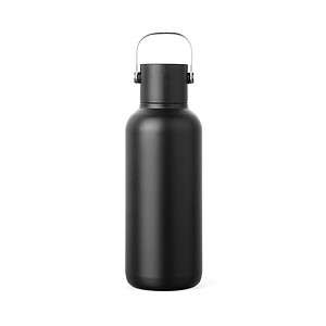 Nerezová láhev VINGA Cael 600 ml z RCS, černá