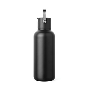 Nerezová láhev VINGA Cael 600 ml z RCS, černá