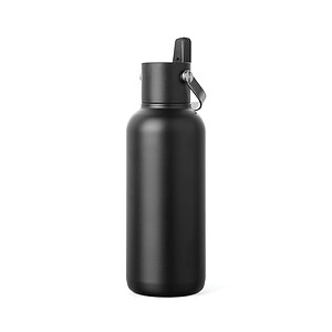 Nerezová láhev VINGA Cael 600 ml z RCS, černá