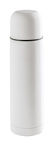 Nerezová pogumovaná termoska, 500ml, bílá