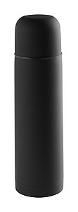 Nerezová pogumovaná termoska, 500ml, černá