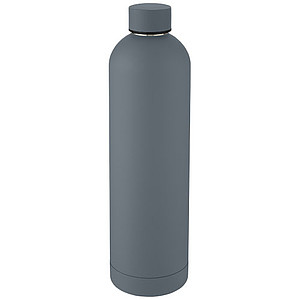 Nerezová termo láhev, 1l, šedá