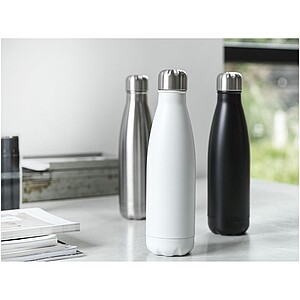 Nerezová termoláhev na pití z recyklované nerezové oceli, 500ml, stříbrná