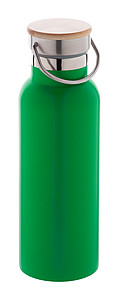 Nerezová termoska 500ml s bambusom na uzávere, zelená