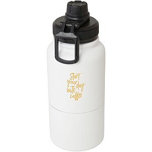 Nerezová termoska, 530ml, s odnímatelnou spodní částí 340ml, bílá