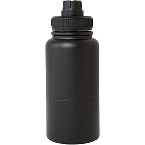 Nerezová termoska, 530ml, s odnímatelnou spodní částí 340ml, černá