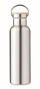 Nerezová termoska, 750ml s bambusovým víčkem