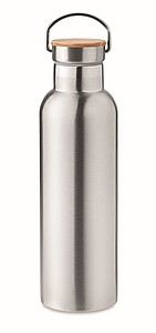 Nerezová termoska, 750ml s bambusovým viečkom