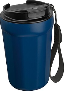 Nerezový cestovní termohrnek 350 ml, tmavě modrá