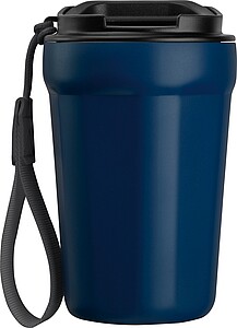 Nerezový cestovní termohrnek 350 ml, tmavě modrá