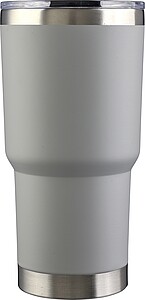 Nerezový dvoustěnný hrnek 590 ml, bílá