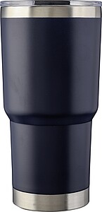 Nerezový dvoustěnný hrnek 590 ml, modrá