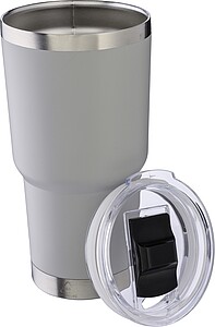 Nerezový dvoustěnný hrnek 590 ml, šedá
