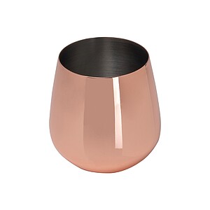 Nerezový pohárik s medeným povrchom 500ml, ružová
