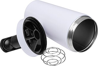 Nerezový proteinový shaker 750 ml, bílá