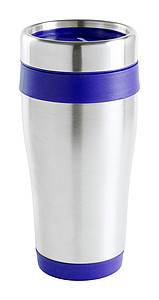 Nerezový termohrnček, 450ml, modré detaily