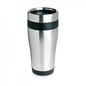 Nerezový termohrnček, objem 455 ml, čierna