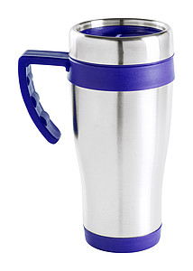 Nerezový termohrnek 450ml s modrými částmi