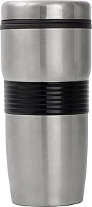 Nerezový termohrnek, 500ml, s černým pruhem - reklamní předměty