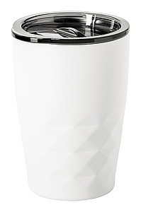 Nerezový termohrnek s měděnou izolací, 350ml, bílý