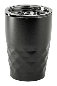 Nerezový termohrnek s měděnou izolací, 350ml, černý