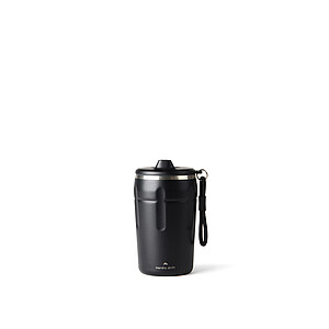 Nespretokový termohrnček na kávu Nordic Drift 350 ml z RCS, čierna