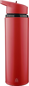 NEVRA Láhev na pití z recyklované nerezové oceli, 500 ml, červená