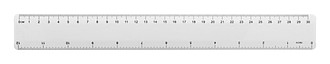Nitria antibakteriální pravítko 30cm, bílá
