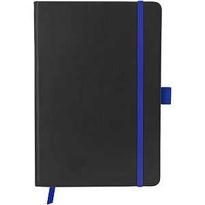 Notebook Color edge A5, černá/královská modrá