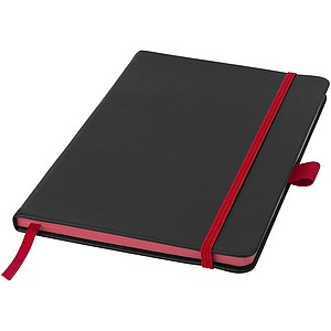 Notebook Color edge A5, čierna/červená