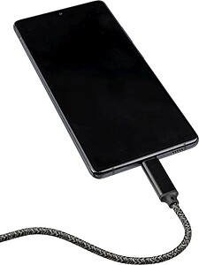 Nylonový nabíjecí kabel 100W, černá