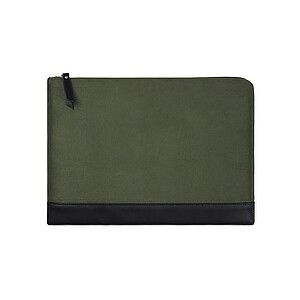 Obal na 14" notebook z RCS recyklovaného polyesteru, zelená/černá
