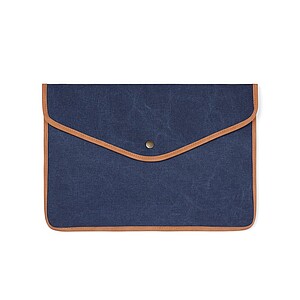Obal na 16" notebook z recyklovaného plátna, námornícka modrá