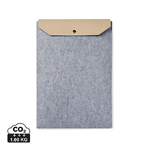 Obal na 17" notebook, recyklovaná plsť, sivý