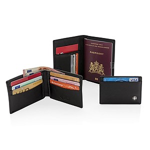 Obal na doklady s RFID ochranou, čierna
