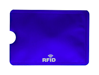 Obal na kartu s RFID ochranou, modrý