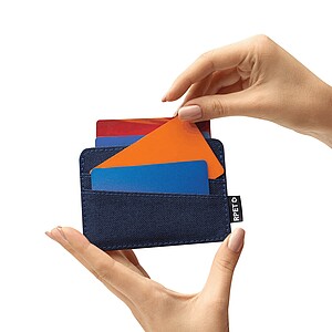 Obal na karty s RFID, tmavomodrá
