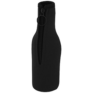 Obal na láhev z recyklovaného neoprenu, černý