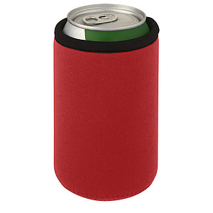 Obal na plechovku z recyklovaného neoprenu, červený