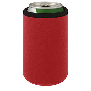 Obal na plechovku z recyklovaného neoprenu, červený